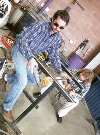 Karl Blowing Glass